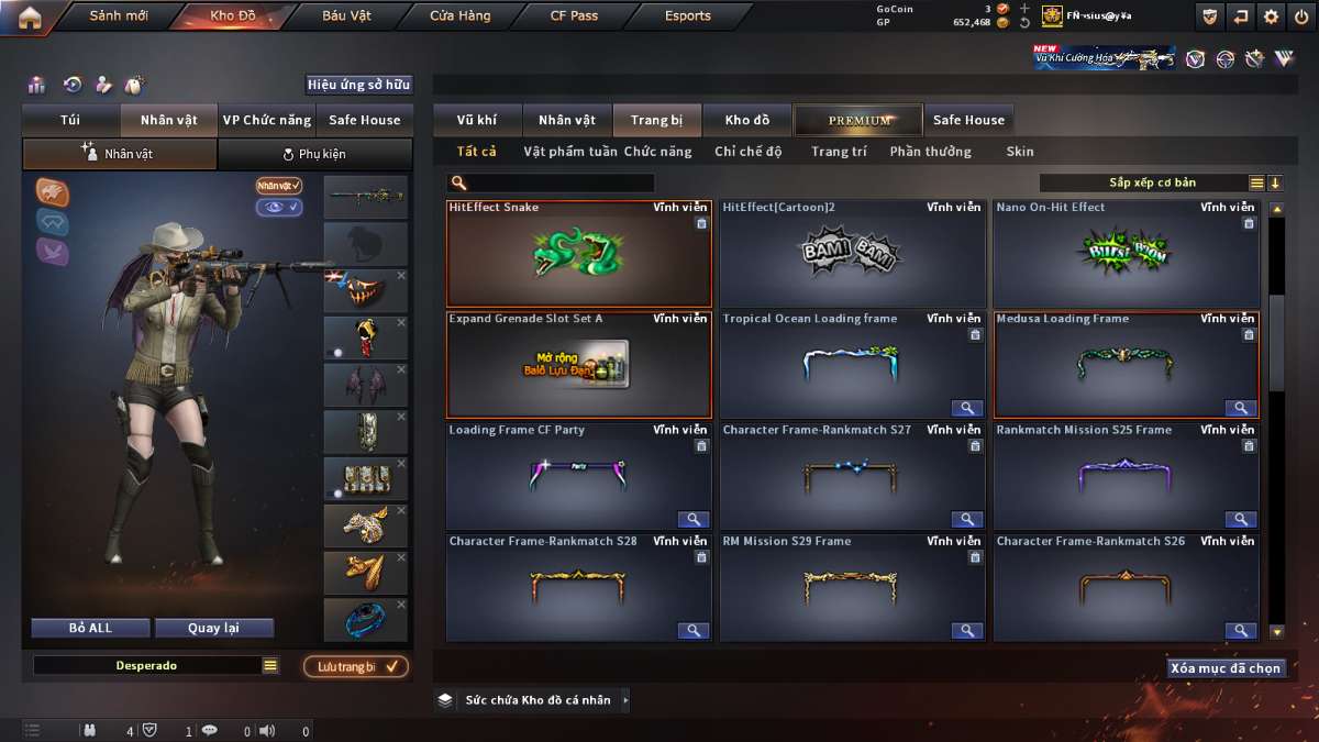 shop acc cf uy tin gia re